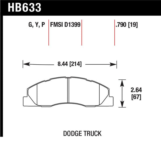 Hawk Performance HB633P.790 HAWK Super Duty Brake Pad Sets