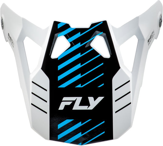 Fly Racing Visor for Fly Formula CP Slice Helmet - White/Red/Cyan - YL-SM