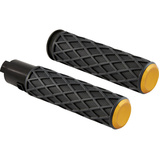 Arlen Ness 500-060 Diamond Grips - Gold Anodized