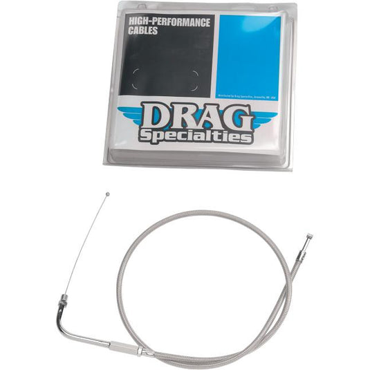 Drag Specialties 0650-0286 Braided Throttle Cable - 26 1/2in.