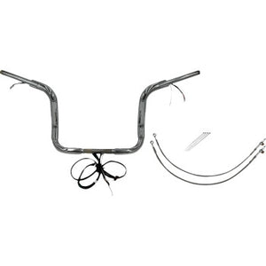 Fat Baggers, Inc. 802512 1-1/2in. Plug and Play EZ Install Round Top Handlebar Kit - Chrome