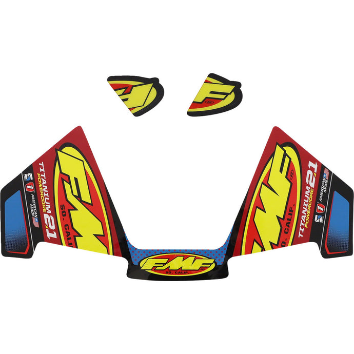 Fmf Racing 014950 Exhaust Replacement Decal - Titanium Powercore 2.1