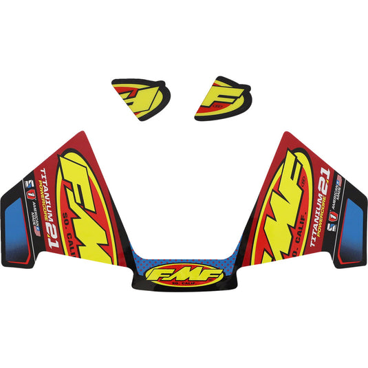 Fmf Racing 014950 Exhaust Replacement Decal - Titanium Powercore 2.1