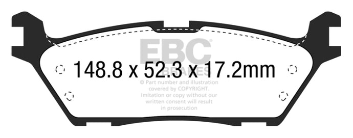 Ebc DP43037R EBC Yellowstuff Brake Pad Sets