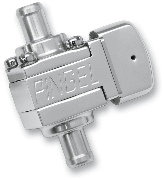 Pingel GV15GP Guzzler Fuel Valve - 3/8in. NPT -  Single 5/16in. Outlet - Polished