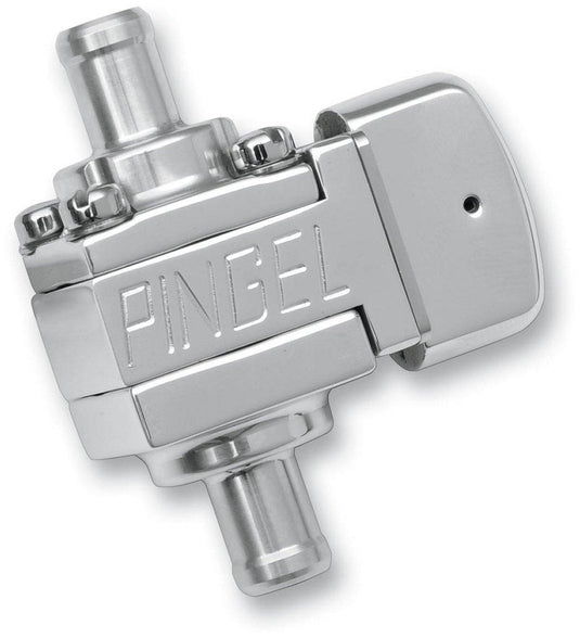 Pingel GV15GP Guzzler Fuel Valve - 3/8in. NPT -  Single 5/16in. Outlet - Polished