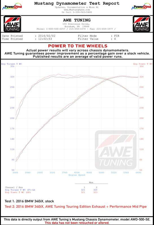 Awe Tuning 3010-32032 AWE Axle-Back Touring