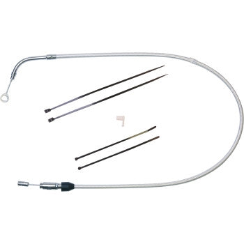 Magnum 32358HE Alternate Length Sterling Chromite Quick Connect Braided Upper Clutch Cable - 47in.