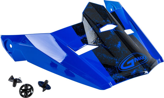 G-Max Visor with Screws for MX-46 Dominant Helmets - Blue/Black/White - Md-2XL