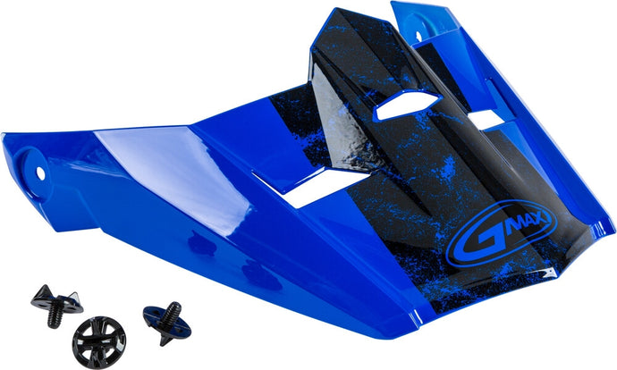 G-Max Visor with Screws for MX-46 Dominant Helmets - Blue/Black/White - XS-SM