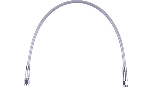 Magnum SSC0500-18 Universal XR Stainless DOT Brake Line - Clear-Coated with Chrome Fitting - 18in.