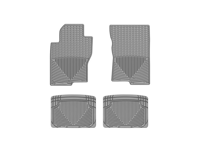 Weathertech W222GR-W20GR WT Rubber Mats - Rear - Grey