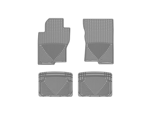 Weathertech W222GR-W20GR WT Rubber Mats - Rear - Grey