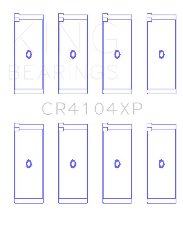Load image into Gallery viewer, King Engine Bearings CR4104XP0.25 KING Performance Rod Bearings
