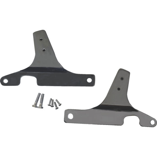 Drag Specialties 1504-0132 Sissy Bar Side Plates - Chrome