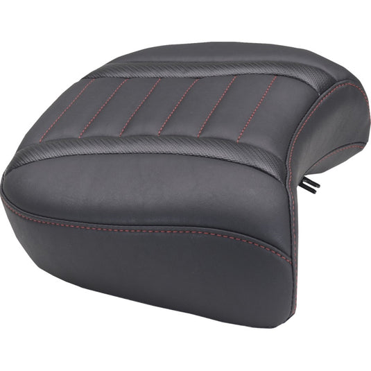 Mustang 88420DC Deluxe Touring Wide Passenger Seat - Dark Cherry Stitching