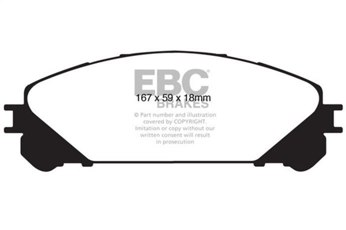 Ebc DP61837 EBC Greenstuff Brake Pad Sets