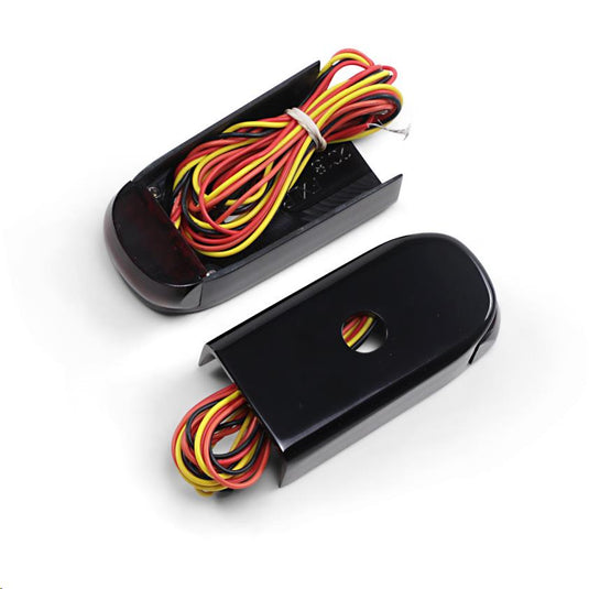 Alloy Art SSL-LG-3B Strut Mount LED Lights - Red Lens - Anodized Black Finish
