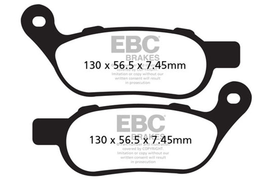 Ebc Powersports FA458HH EBC HH Sintered Brake Pads