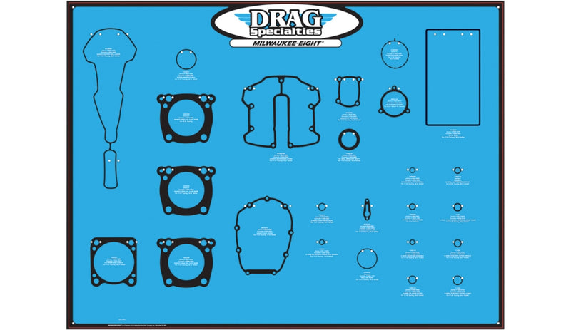 Drag Specialties 0934-6923 M8 Gasked Board