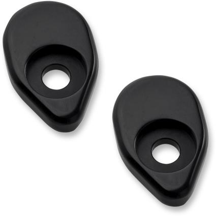 Joker Machine 05-55-4B Adapter Plates for Rat Eye LED Turn Signals - Anodized Black