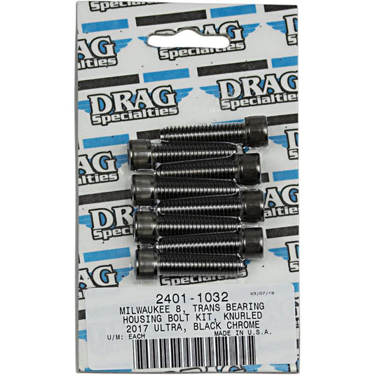 Drag Specialties 2401-1032 Transmission Bearing Housing Bolt Kit - Knurled