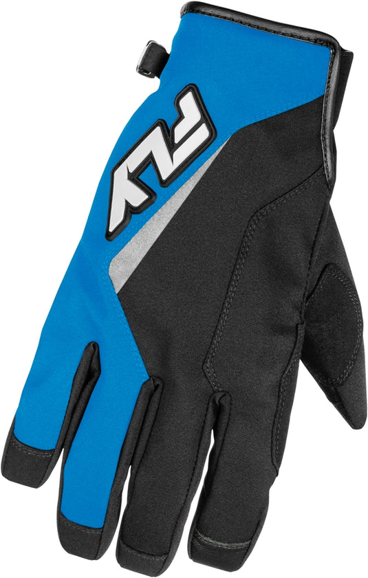 Fly Racing Title Gloves (Medium, Blue/White)