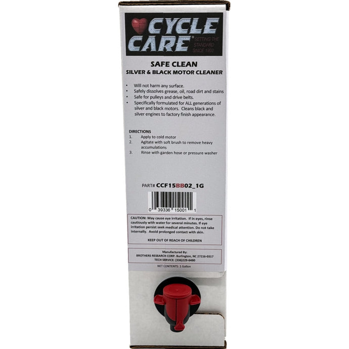 Cycle Care Formulas CCF15BB02_1G Safe Clean Silver and Black Engine Cleaner - 1gal.