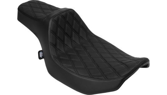 Drag Specialties 0801-2059 Predator III Seat - Double Diamond - Black Thread