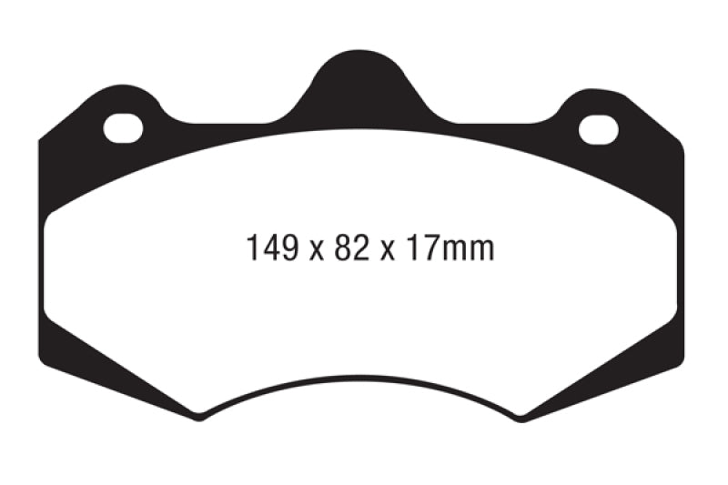 Load image into Gallery viewer, Ebc DP4062R EBC Yellowstuff Brake Pad Sets
