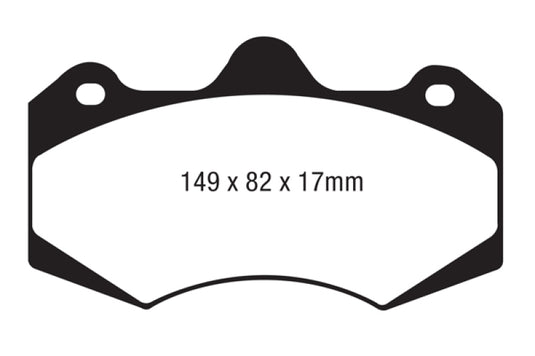 Ebc DP4062R EBC Yellowstuff Brake Pad Sets