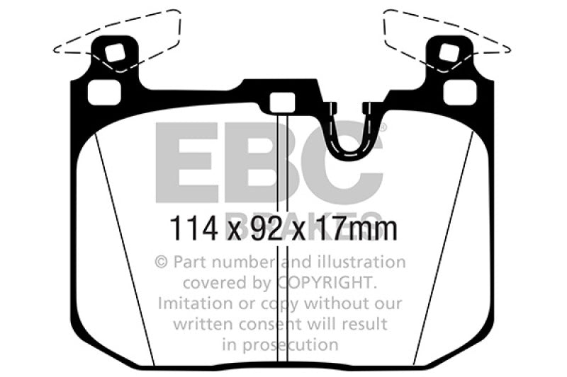 Load image into Gallery viewer, Ebc DP42360R EBC Yellowstuff Brake Pad Sets
