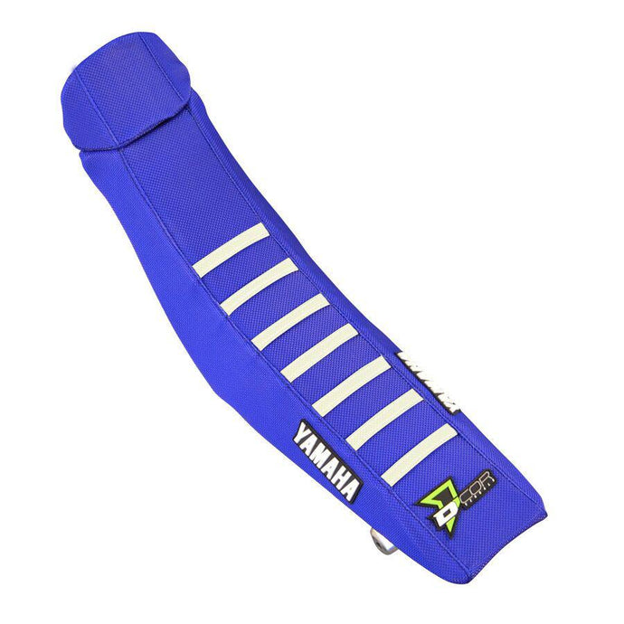 Dcor 30-50-129 Factory Reinforced Seat Cover - 2017 Star Yamaha Blue/Blue/White Ribs