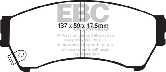 Ebc DP41765R EBC Yellowstuff Brake Pad Sets