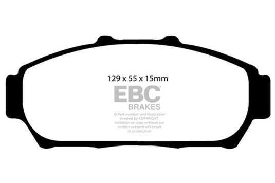 Ebc DP41206R EBC Yellowstuff Brake Pad Sets