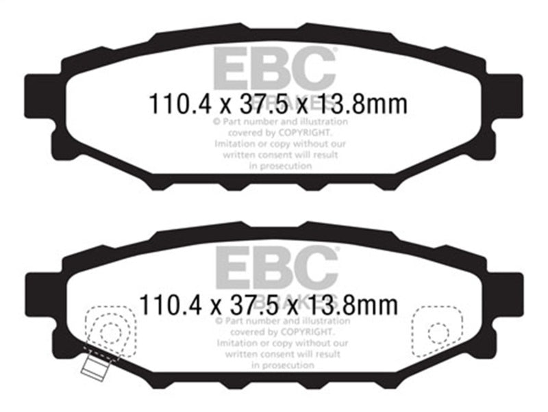 Load image into Gallery viewer, Ebc DP41584R EBC Yellowstuff Brake Pad Sets
