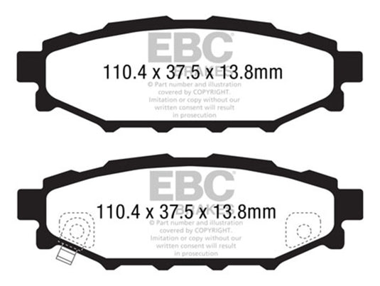Ebc DP41584R EBC Yellowstuff Brake Pad Sets