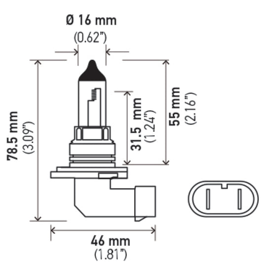 Hella 9006 HELLA Halogen Bulb