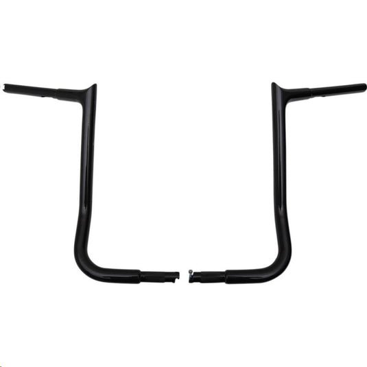 Fat Baggers, Inc. 905016-B 1-1/4in. EZ Install Pointed Top Handlebars - Gloss Black (Gloss Black/Machined)