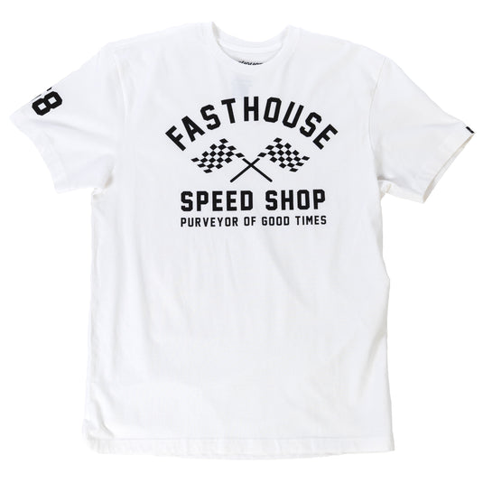 Fasthouse Crossroad SS T-Shirt (Small, White)