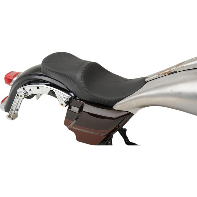 Drag Specialties 0801-1069 Low Profile Tour Seat for Yaffe 6 Gallon Tank - Mild Stitch