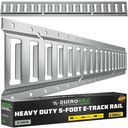 Rhino Usa TD-ETRAIL5-2PK-SVR RSA Tie Down Rails