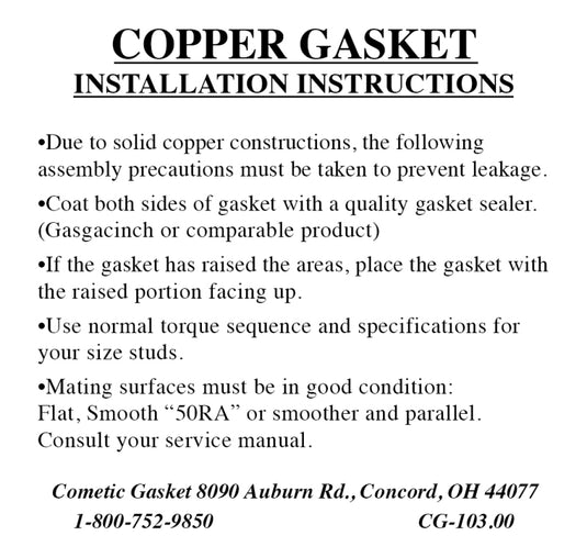 Cometic Gasket C15419-043 CG Head Gaskets