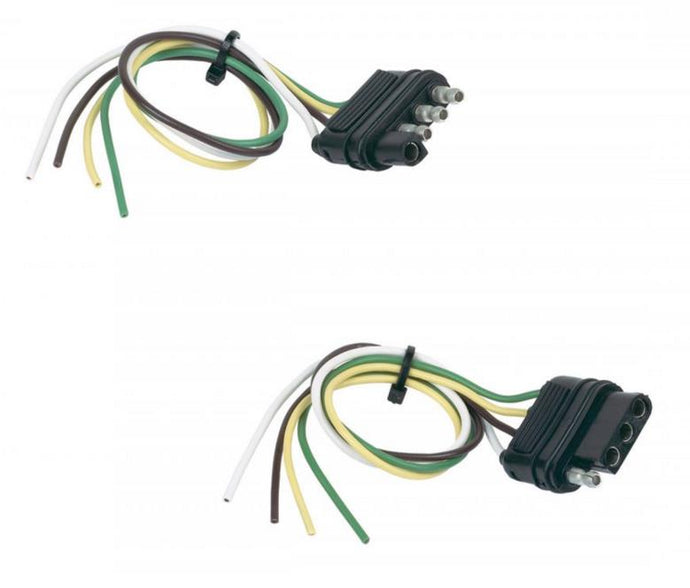 Hopkins Towing Solutions 48175 12in. 4-Wire Flat Tow Vehicle End/Trailer End Set