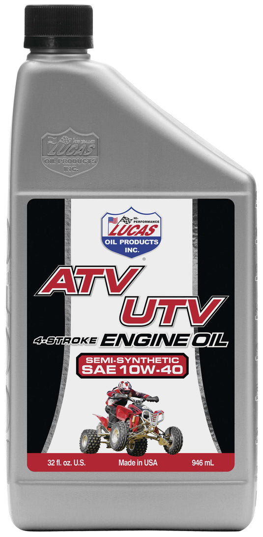 Lucas Oil 18033 High Performance Semi-Synthetic ATV Engine Oil - 6 gal.