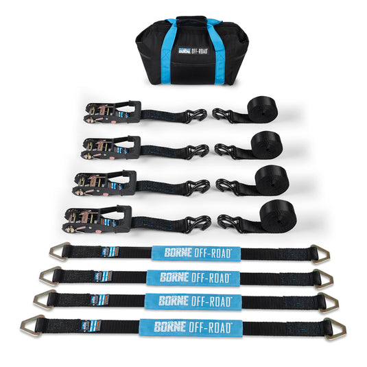 Borne Off-Road BNRTC-TD-4BK BRN Ratchet Tie-Down