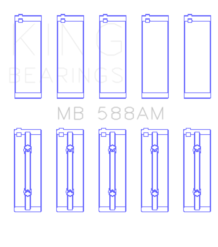 Load image into Gallery viewer, King Engine Bearings MB588AM0.75 KING Main Bearings
