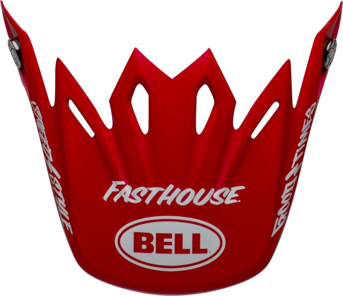 Bell Helmets Visor for Moto-9 Fasthouse Signia Helmets - Matte Red/White