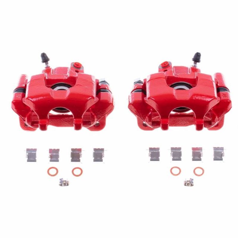 Load image into Gallery viewer, Powerstop S2950 PSB Red Calipers
