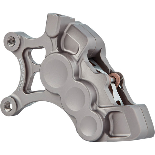Arlen Ness 02-206 6-Piston Differential Bore Front Brake Caliper for 14in. Rotors - Left Side - Titanium